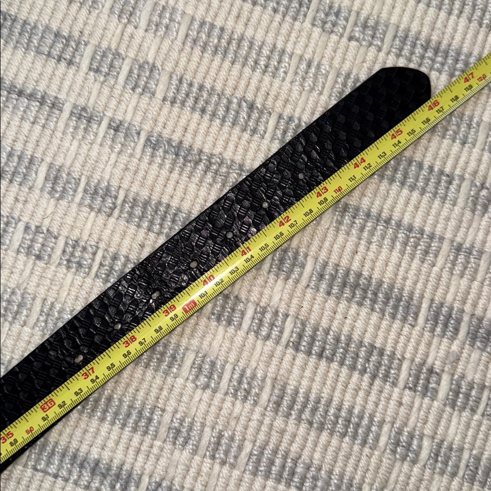 Genuine Dickies Mens black leather belt L 38-40 - Picture 7 of 12